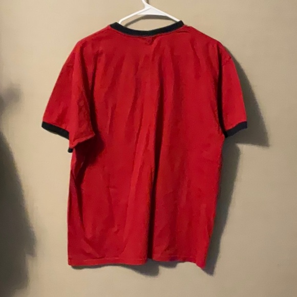 Nike Men's Red and Black Short Sleeve Tee - Picture 2 of 5
